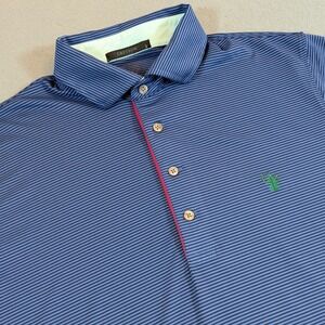 Greyson Mens Golf Polo Shirt Size Large Wolf Logo Performance Stretch